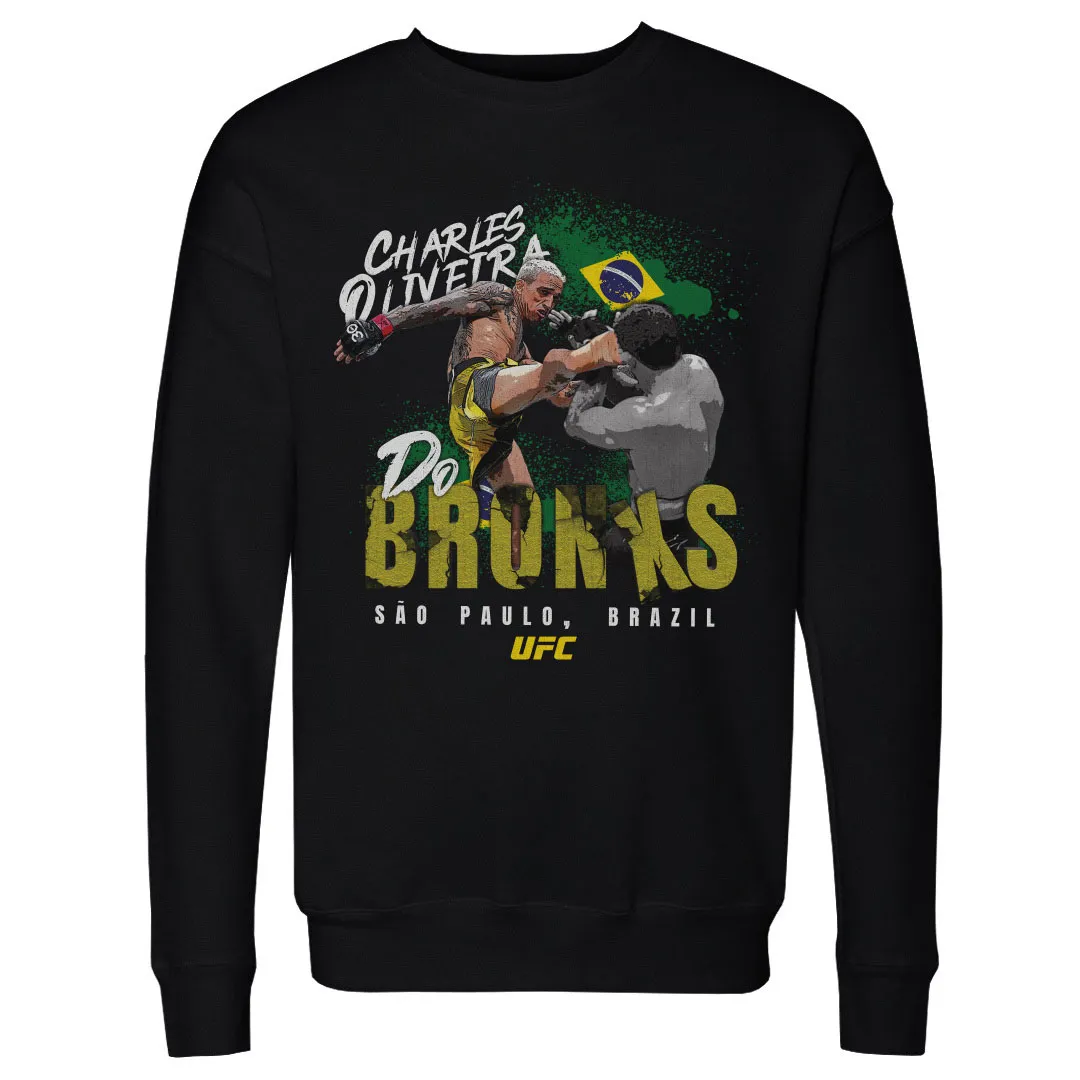 Men's 500 Level Heather Black Charles Oliveira "Do Bronx" Pullover Sweatshirt sold by UFC