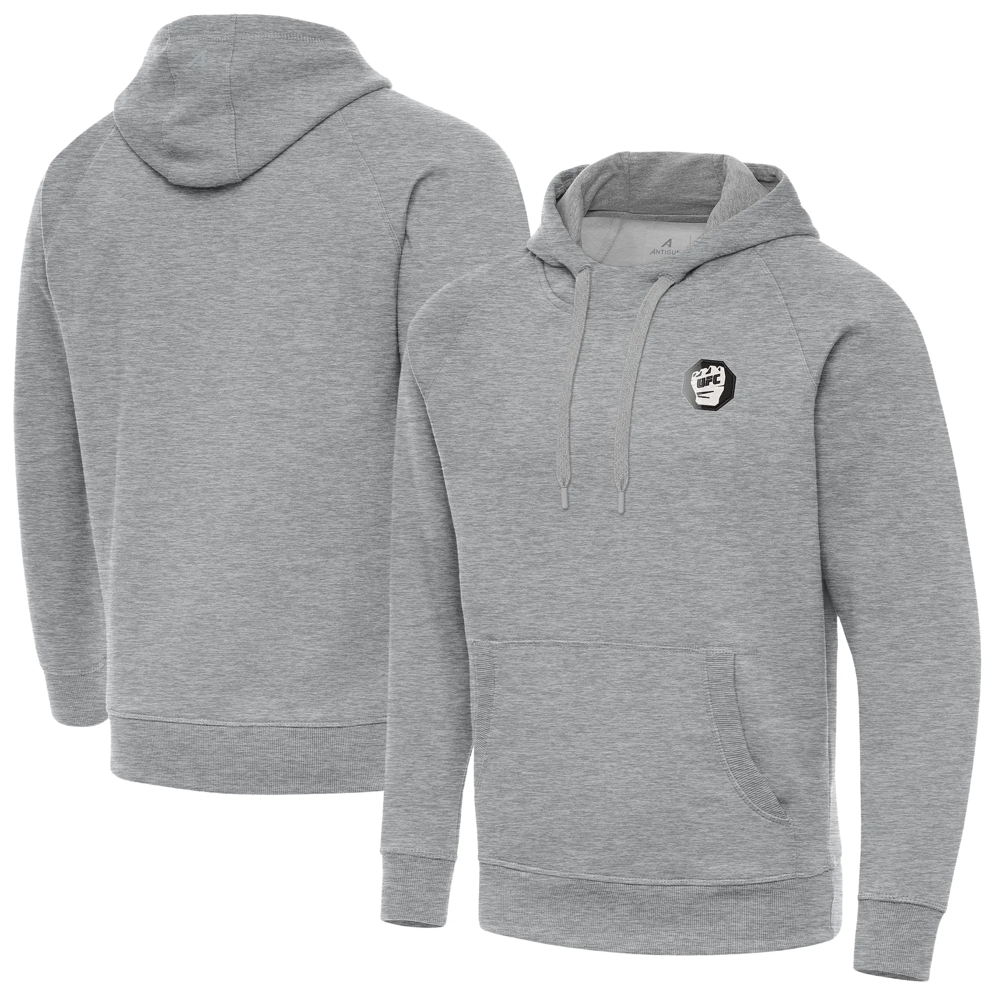 Men's Antigua Heather Gray UFC Victory Hoodie sold by UFC
