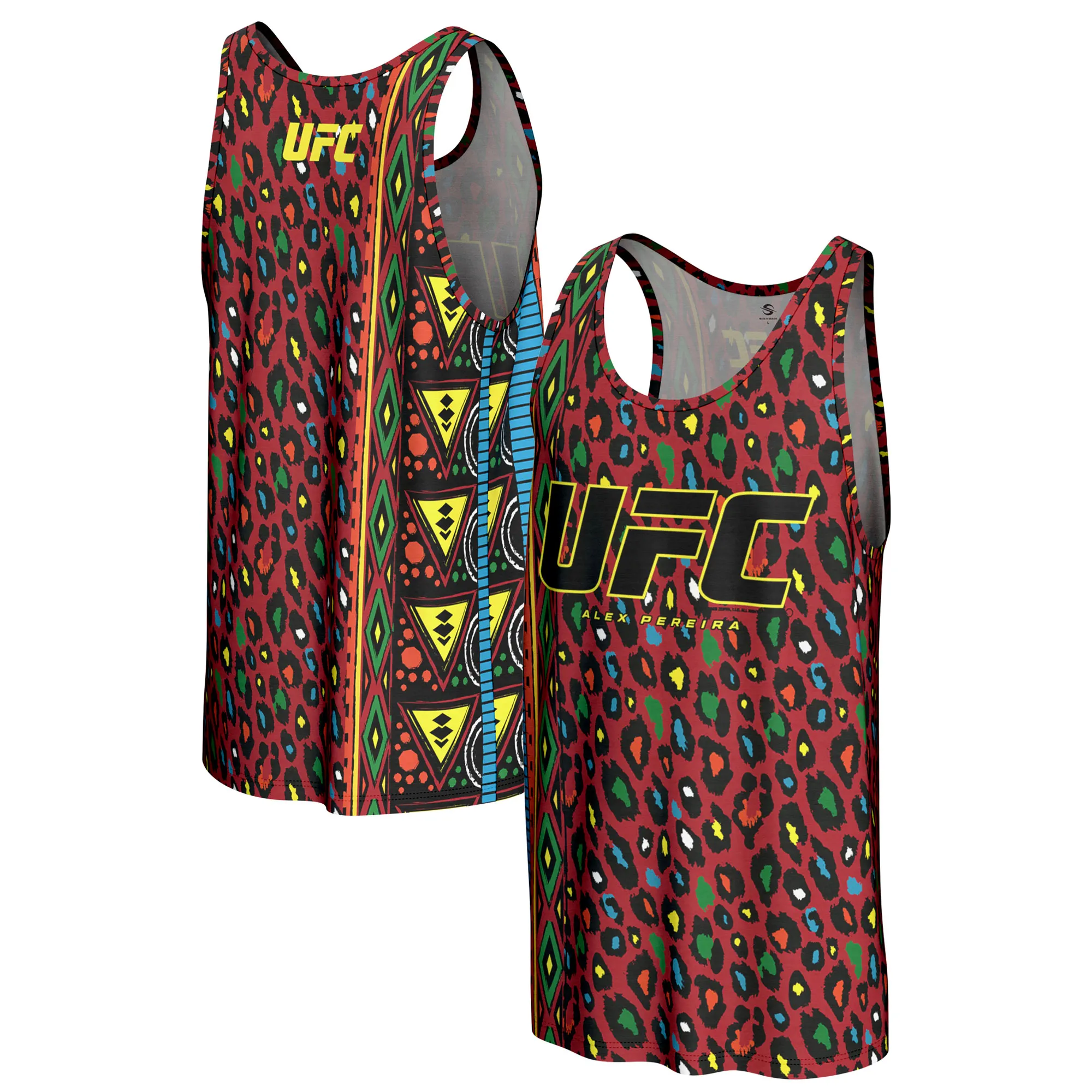 Men's ProSphere Red Alex Pereira Unrivaled Tank Top sold by UFC