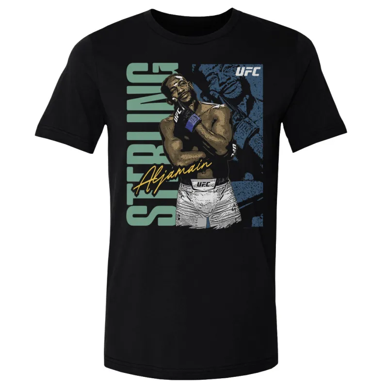 Men's 500 Level Black Aljamain Sterling Poster T-Shirt sold by UFC