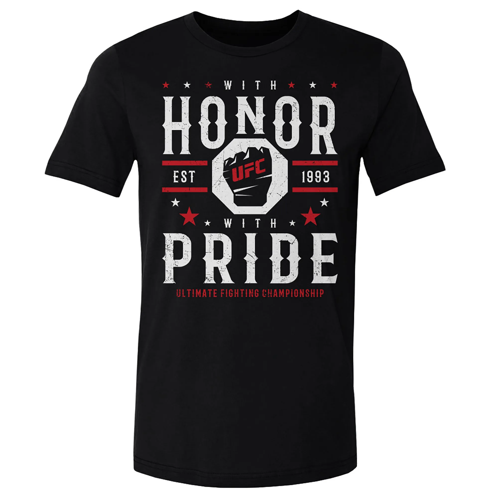 Men's Black UFC With Honor With Pride T-Shirt sold by UFC