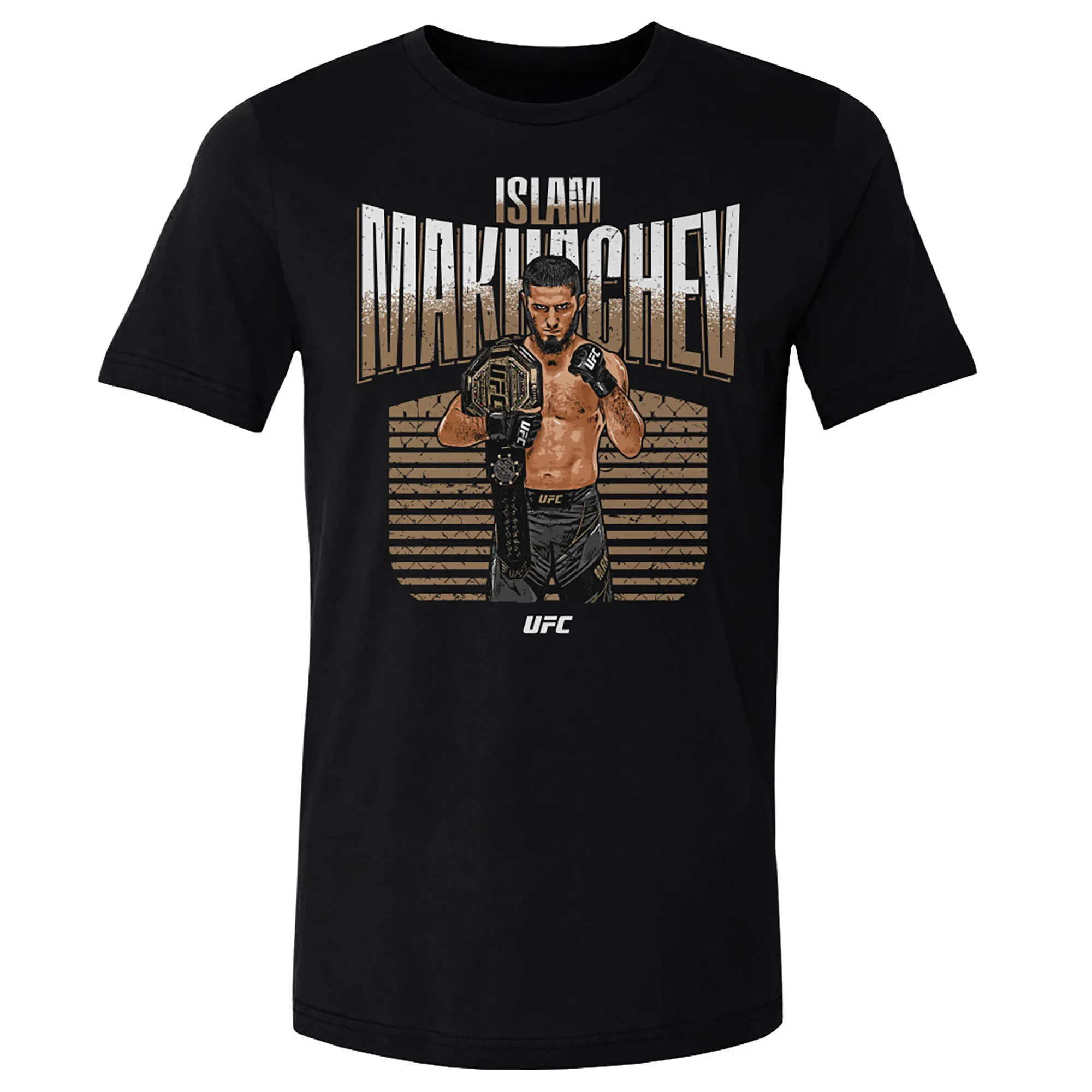 Men's Black Islam Makhachev T-Shirt sold by UFC