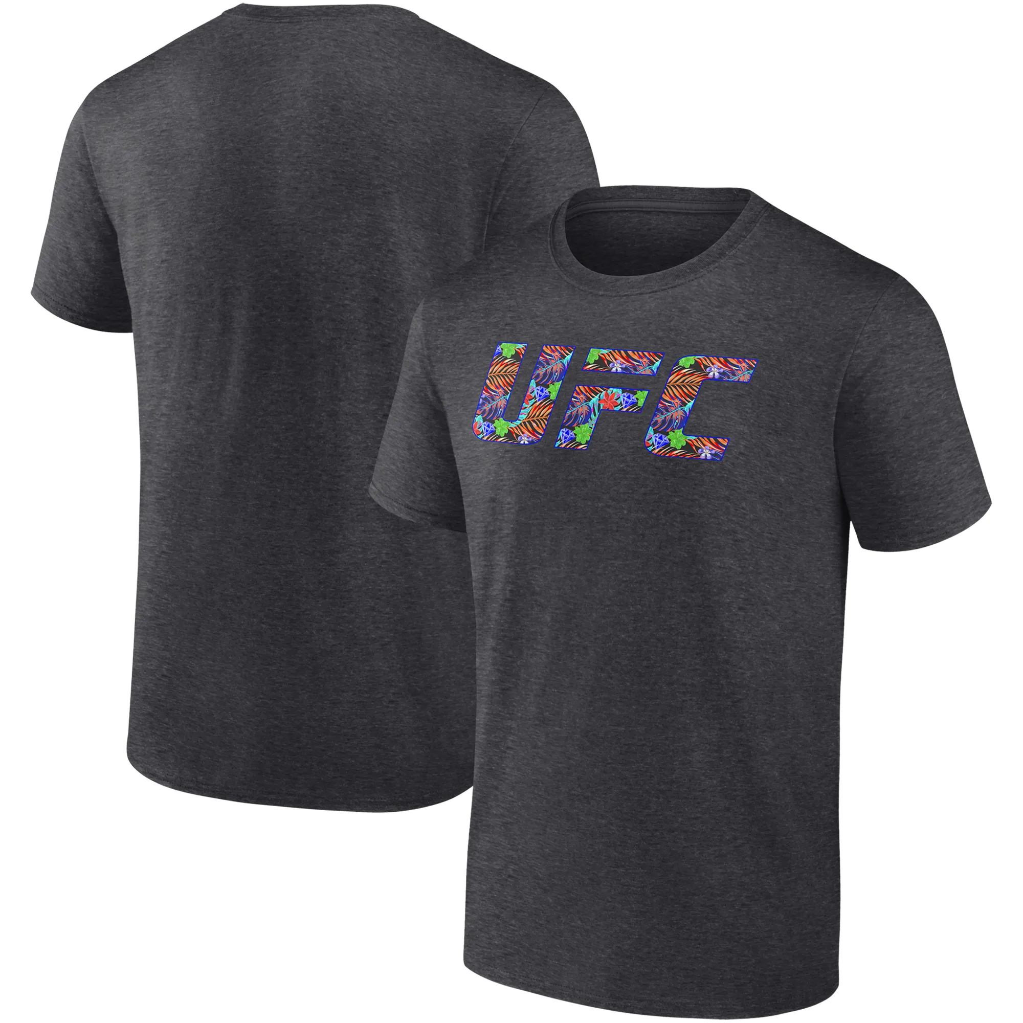 Men's Charcoal Dustin Poirier Unrivaled UFC Logo T-Shirt sold by UFC