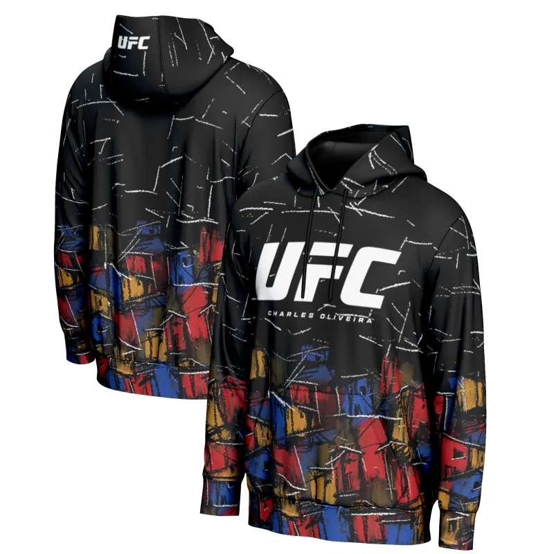 Men's ProSphere  Black Charles Oliveira UFC Unrivaled Hoodie sold by UFC