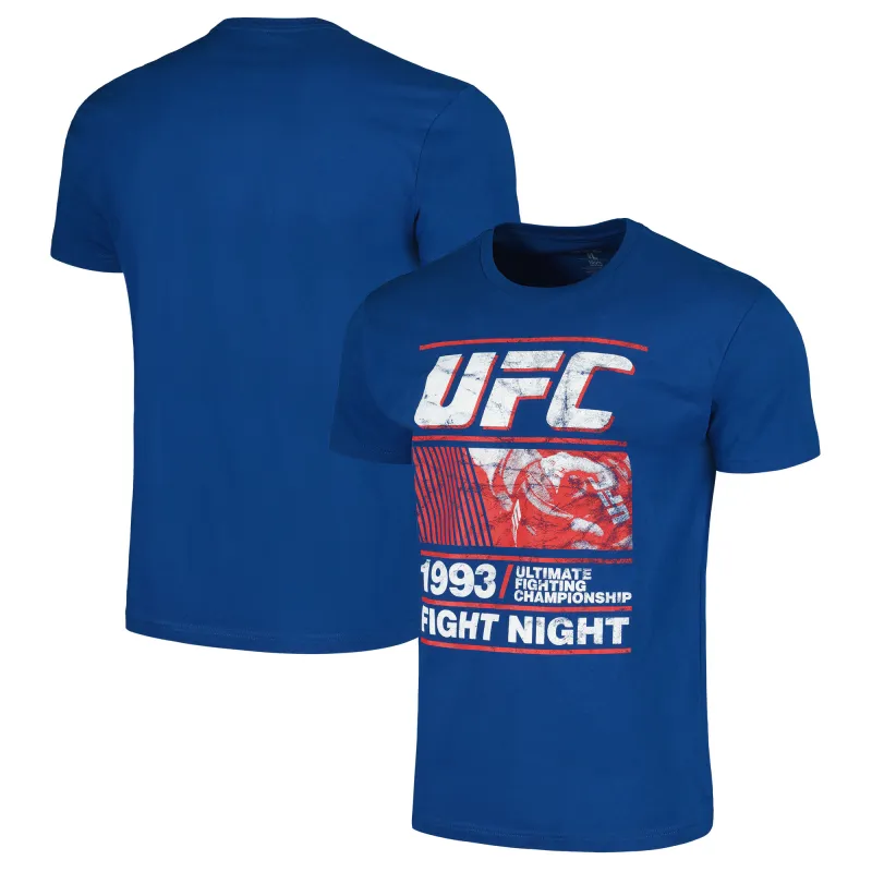 Men's  Blue UFC Fight Night Fists Retro T-Shirt sold by UFC