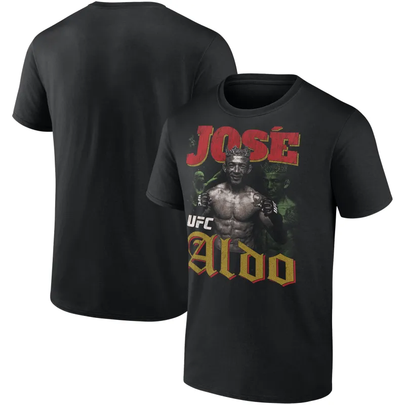 Men's Black José Aldo UFC 315 T-Shirt sold by UFC