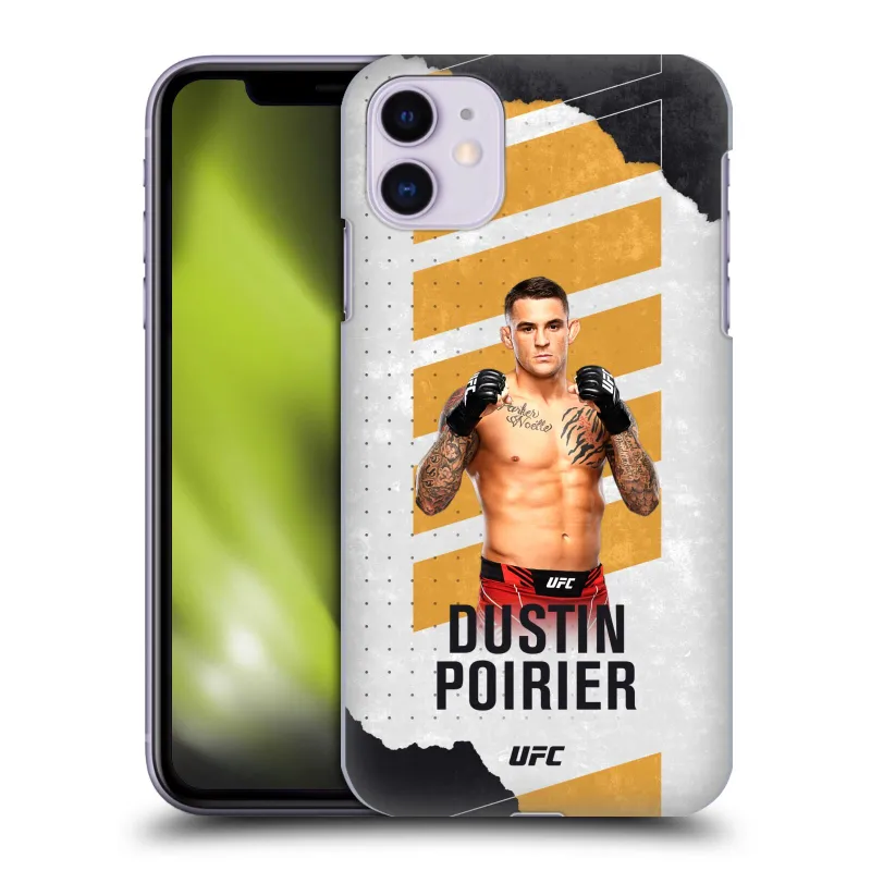 Dustin Poirier Fight Card Hard Shell iPhone Case sold by UFC