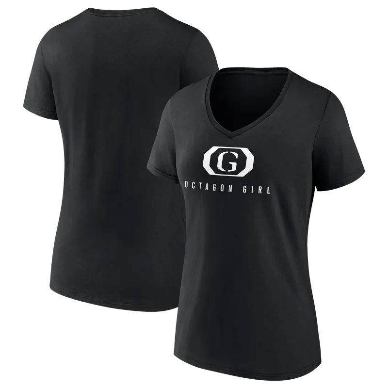 Women's Black UFC Octagon Girl V-Neck T-Shirt sold by UFC