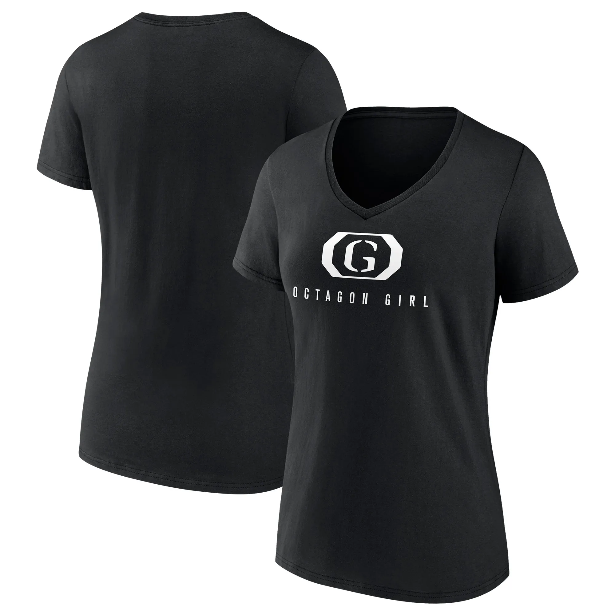 Women's Black UFC Octagon Girl V-Neck T-Shirt sold by UFC