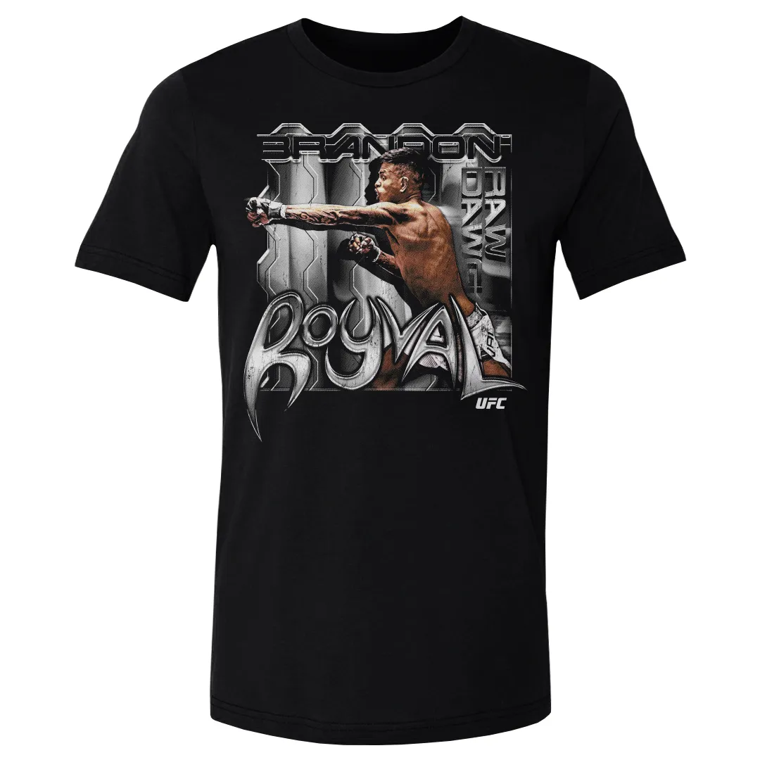 Men's 500 Level Black Brandon Royval Grunge T-Shirt sold by UFC
