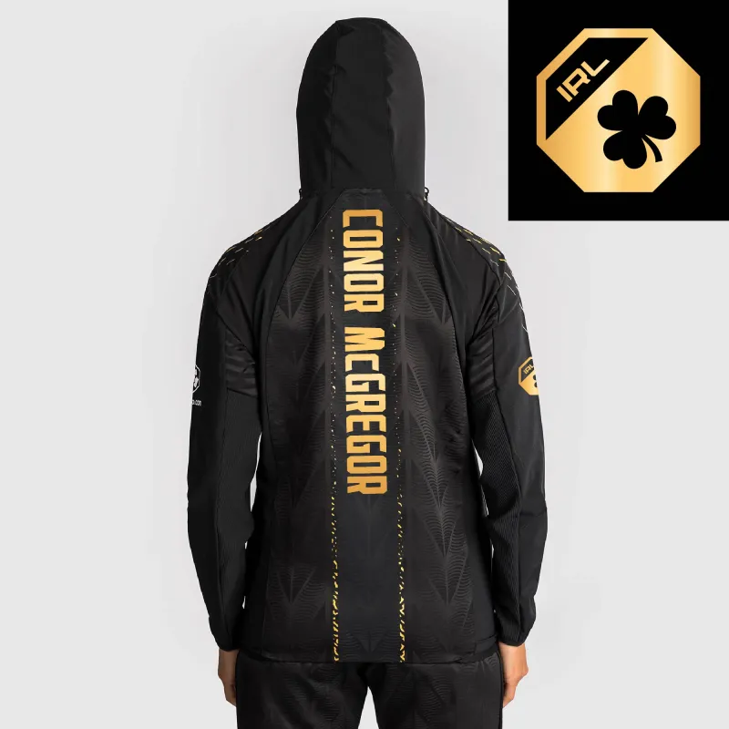 Women's UFC Zenith by Venum Black/Gold Conor McGregor Authentic Fight Night Champion Full-Zip Walkout Hoodie sold by UFC
