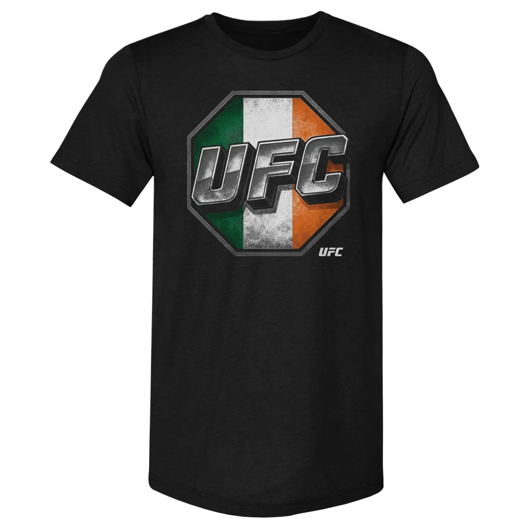 Men's 500 Level Heather Black UFC Ireland Flag Tri-Blend T-Shirt sold by UFC