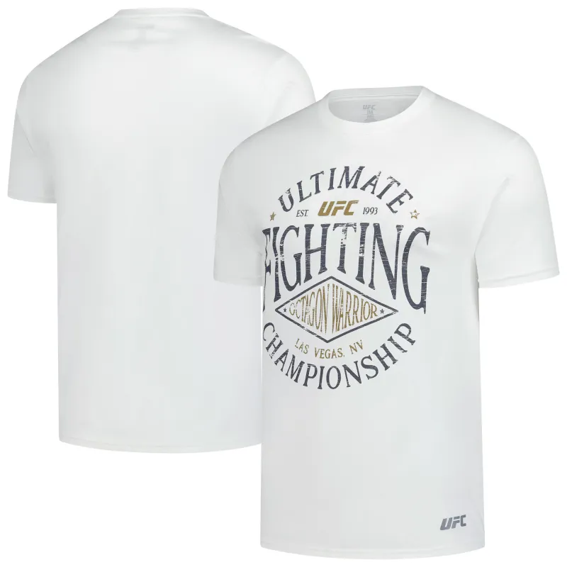 Men's White UFC Distressed Logo T-Shirt sold by UFC