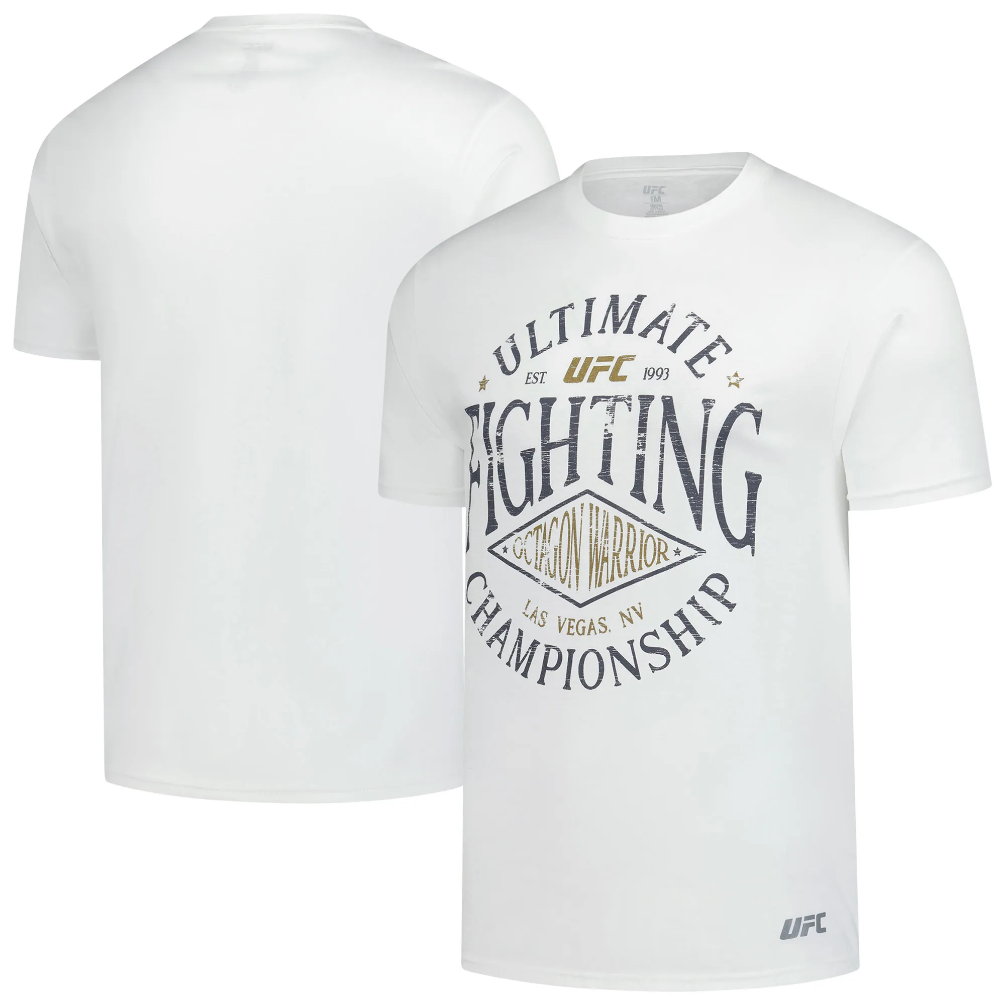Men's White UFC Distressed Logo T-Shirt sold by UFC