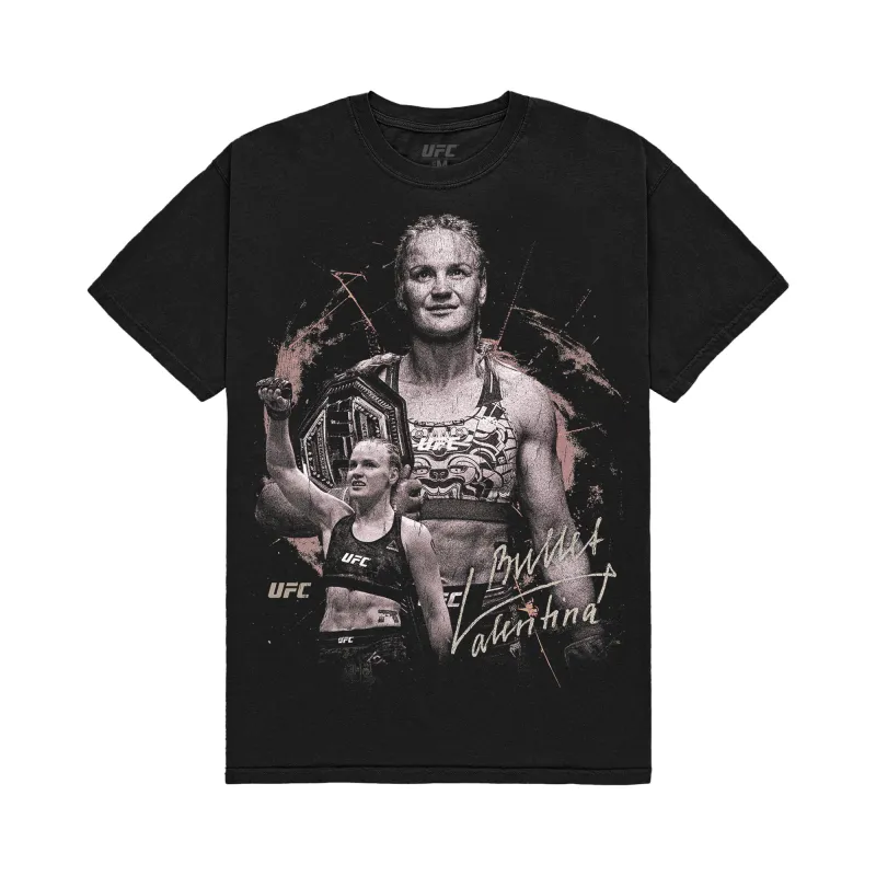 Men's Black Valentina Shevchenko UFC 322 Graphic T-Shirt sold by UFC