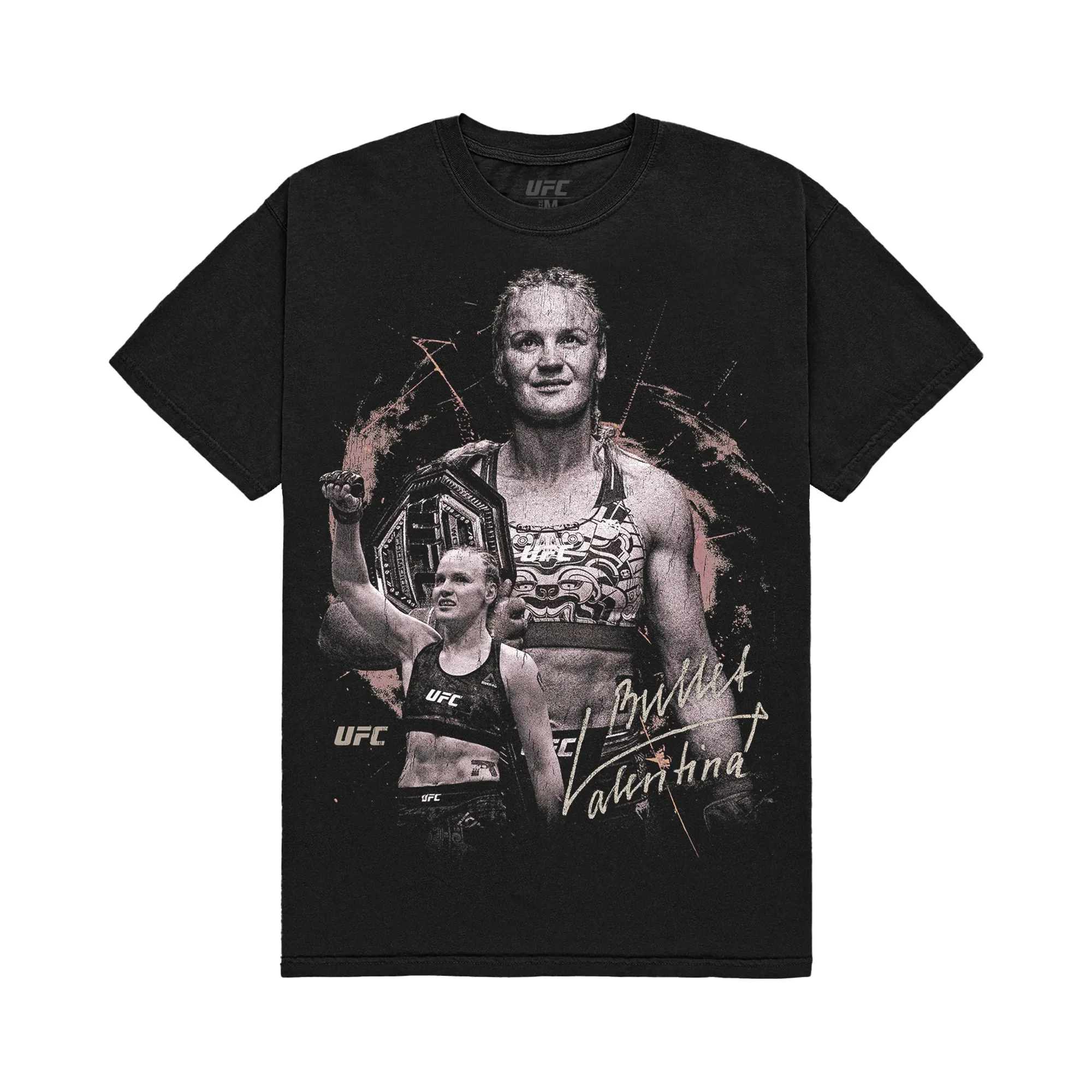 Men's Black Valentina Shevchenko UFC 322 Graphic T-Shirt sold by UFC
