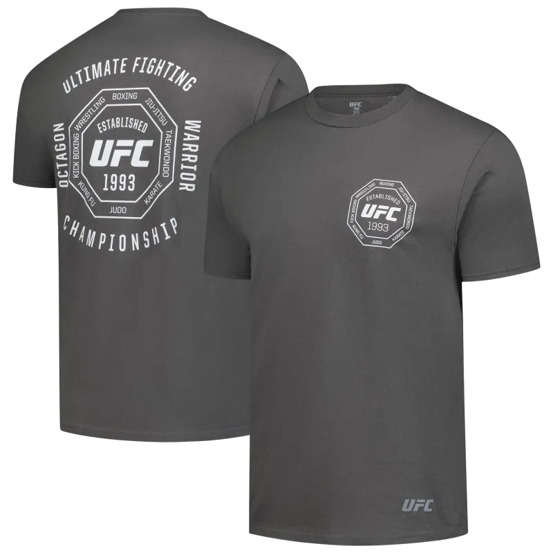 Men's Charcoal UFC Octagon Warrior T-Shirt sold by UFC