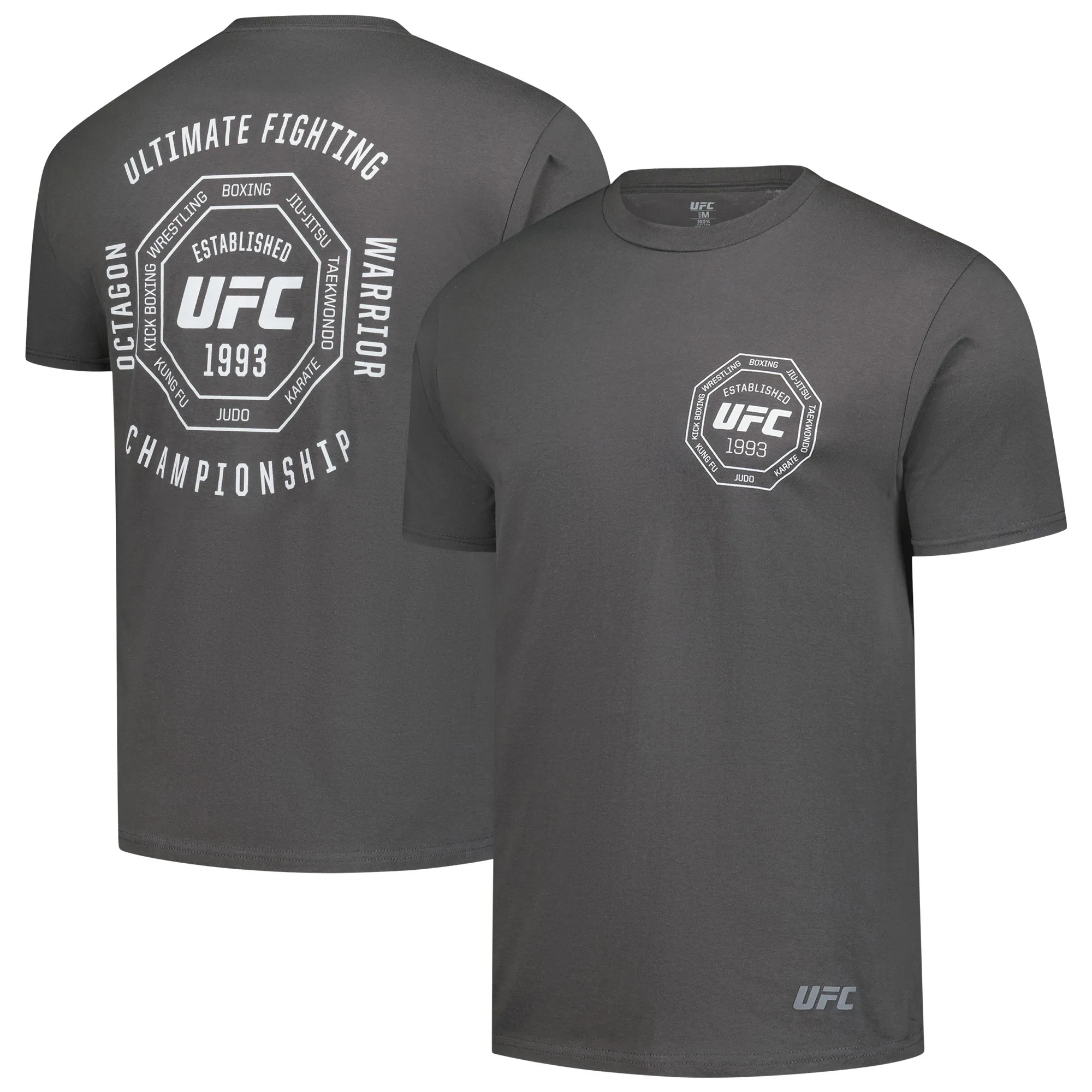 Men's Charcoal UFC Octagon Warrior T-Shirt sold by UFC
