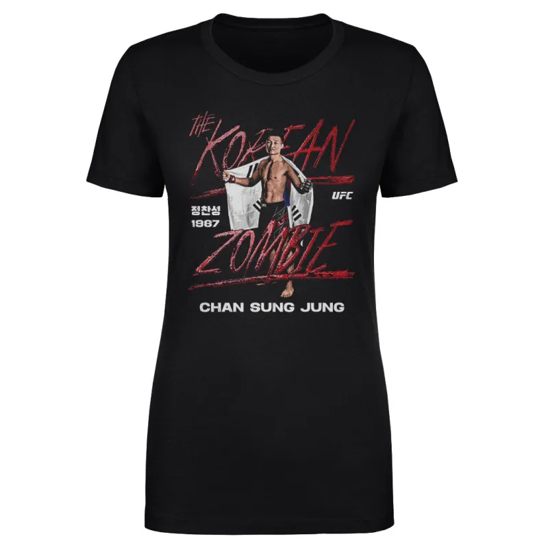 Women's 500 Level Black Chan Sung Jung "The Korean Zombie" T-Shirt sold by UFC