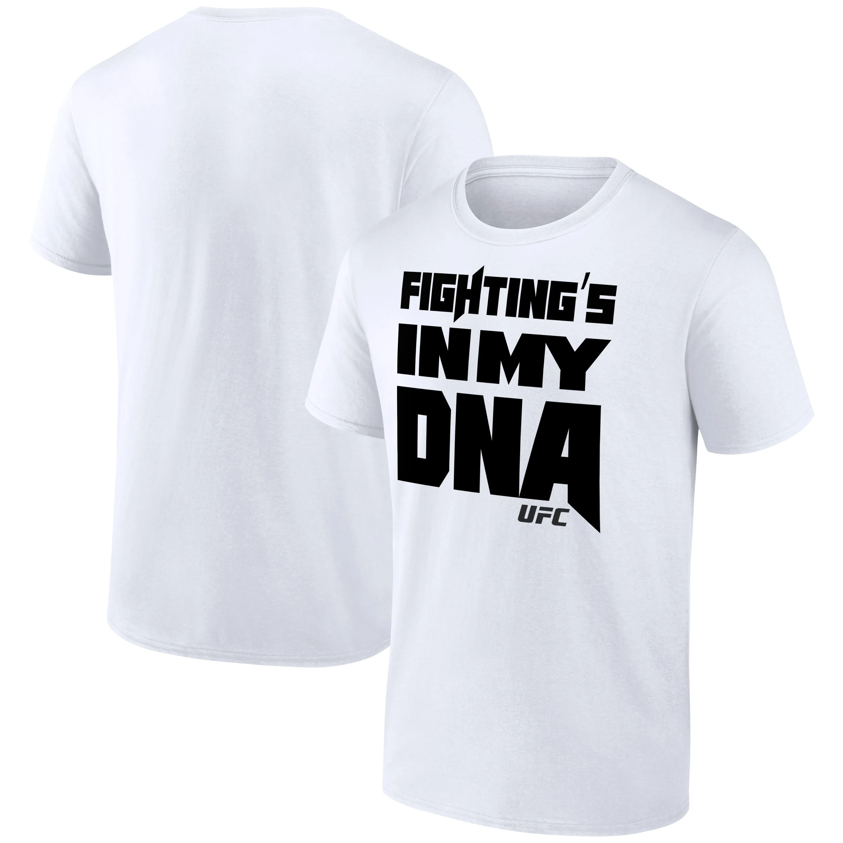 Men's White UFC Fighting's In My DNA T-Shirt sold by UFC