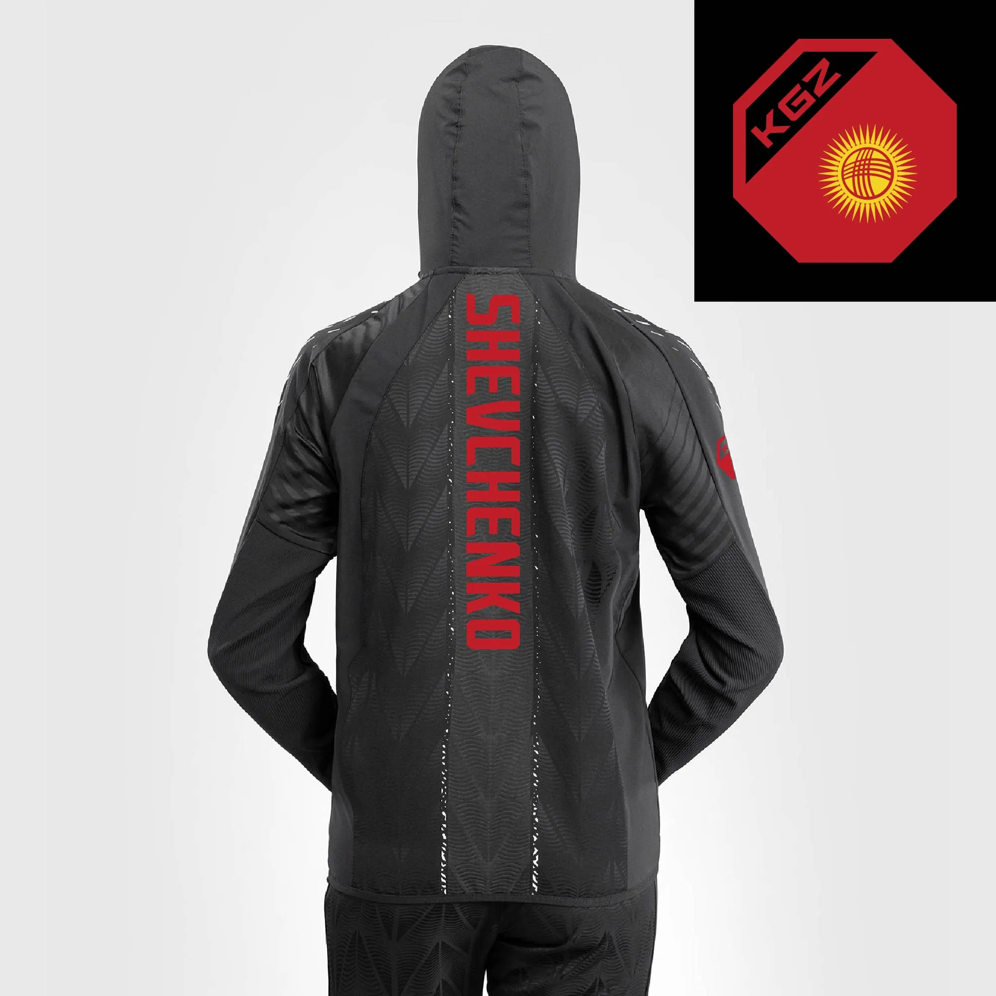 Women's UFC Zenith by Venum Black Valentina Shevchenko Authentic Fight Night Full-Zip Walkout Hoodie sold by UFC