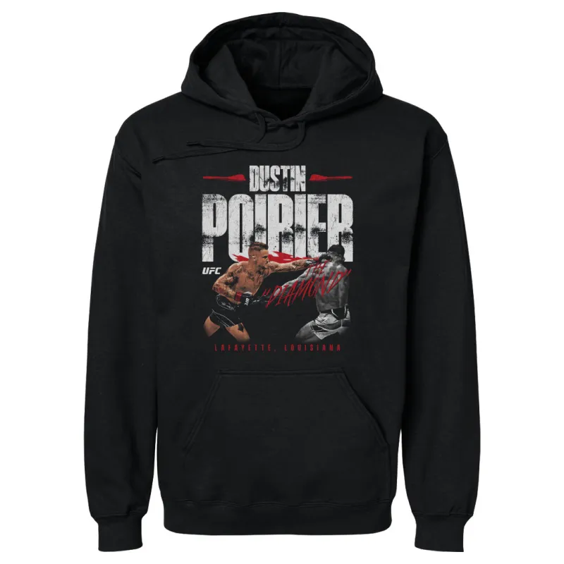 Men's 500 Level  Black Dustin Poirier "The Diamond" Pullover Hoodie sold by UFC