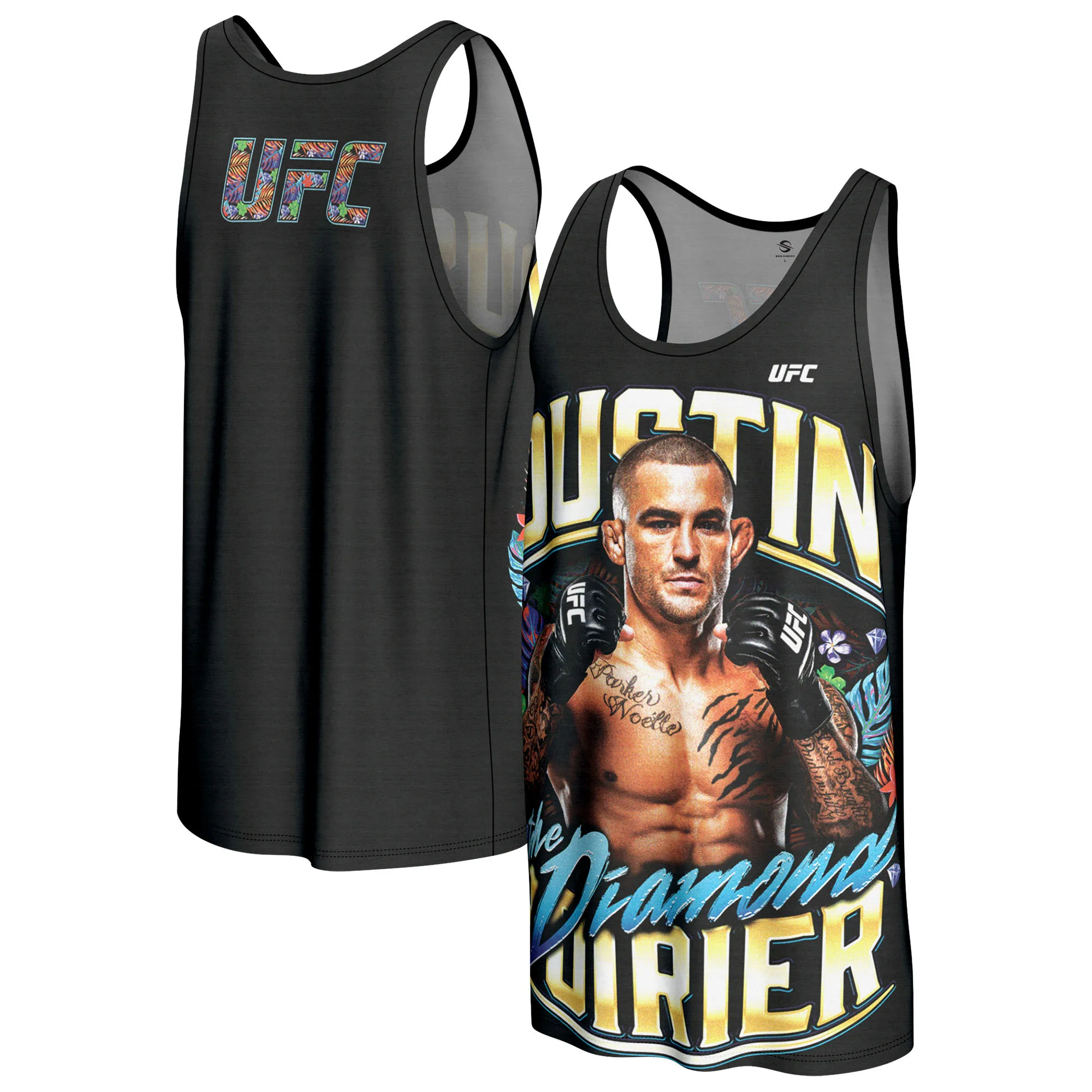 Men's ProSphere Black Dustin Poirier Tank Top sold by UFC