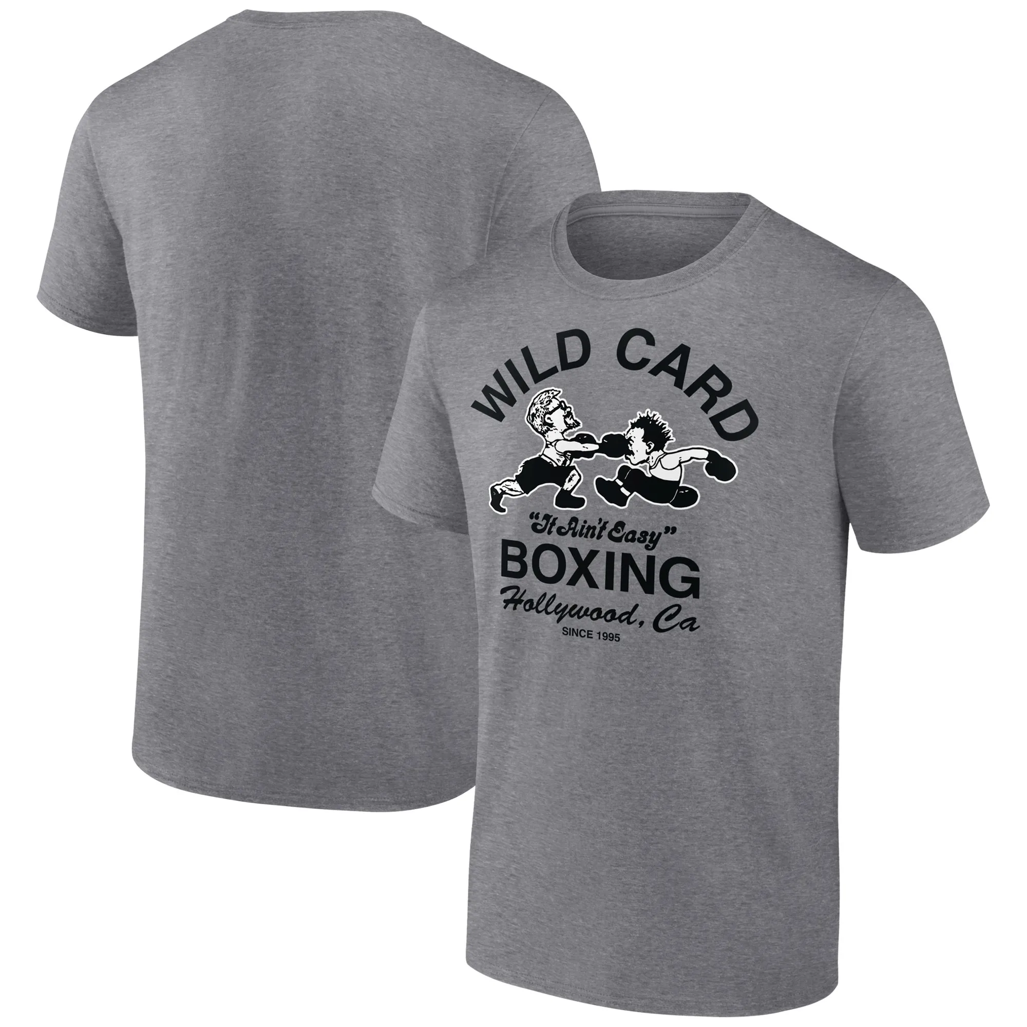 Heather Gray Wild Card Boxing It Ain't Easy Tri-Blend T-Shirt sold by UFC