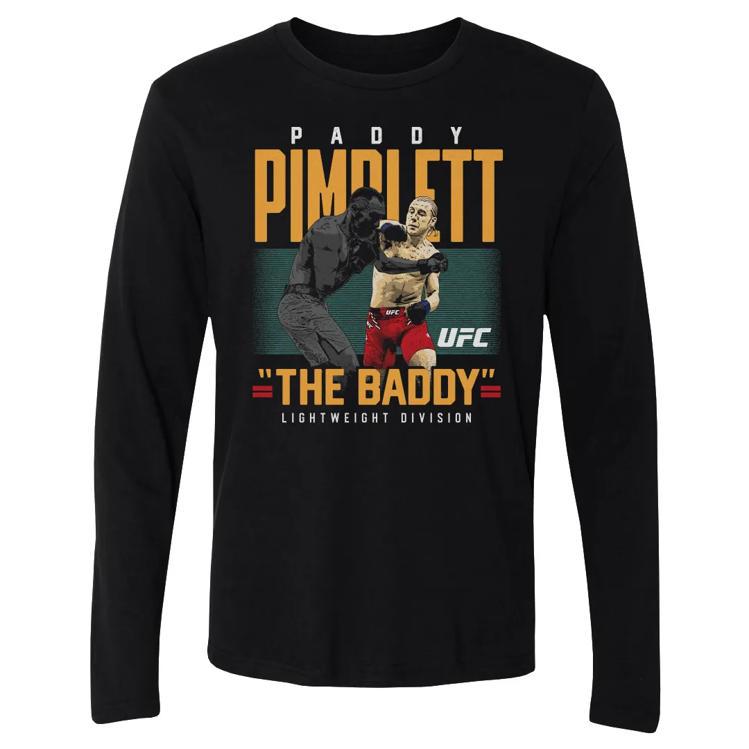 Men's 500 Level Black Paddy Pimblett Poster Long Sleeve T-Shirt sold by UFC