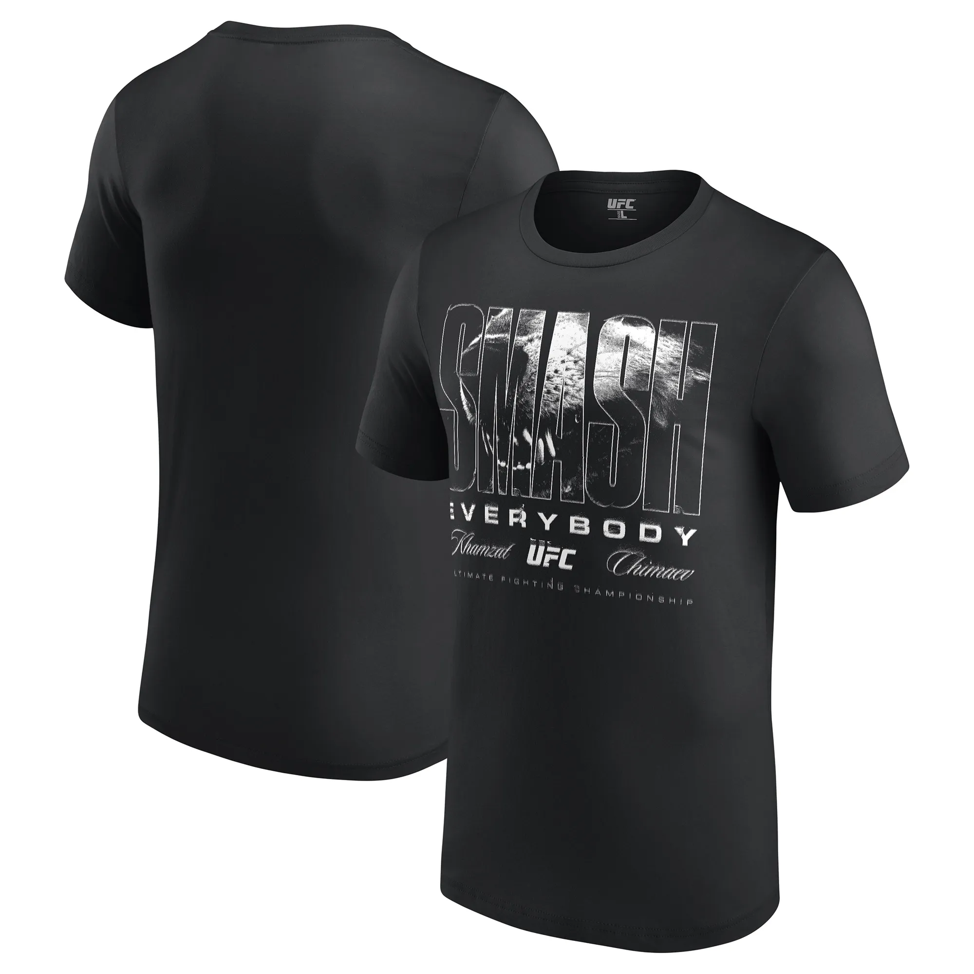 Men's Black Khamzat Chimaev Graphic T-Shirt sold by UFC