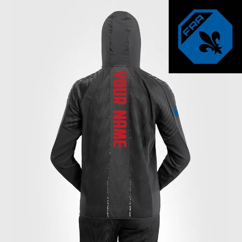 Women's UFC Zenith by Venum Black Authentic Fight Night France Personalized Full-Zip Walkout Hoodie sold by UFC