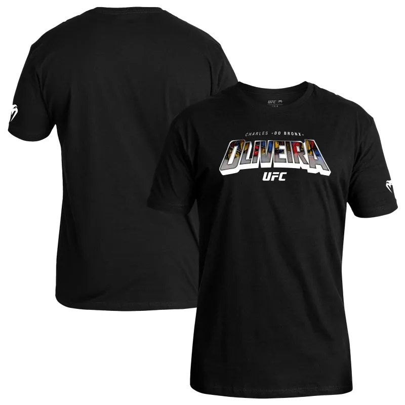 Men's UFC Unrivaled by VENUM Black Charles Oliveira T-Shirt sold by UFC