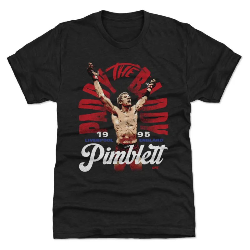 Men's 500 Level  Heather Black Paddy Pimblett "The Baddy" Premium Tri-Blend T-Shirt sold by UFC