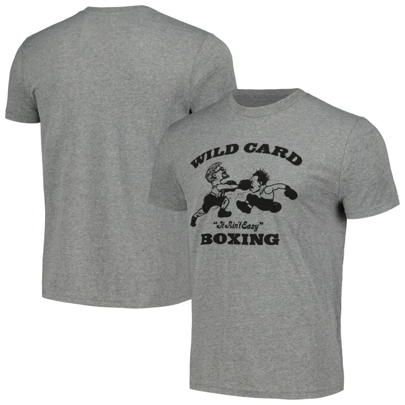 Gray Wild Card Boxing Original Logo Tri-Blend T-Shirt sold by UFC