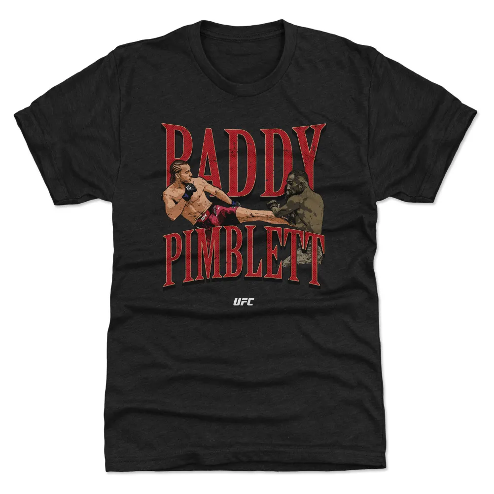 Men's 500 Level Heather Black Paddy Pimblett Body Kick Premium Tri-Blend T-Shirt sold by UFC
