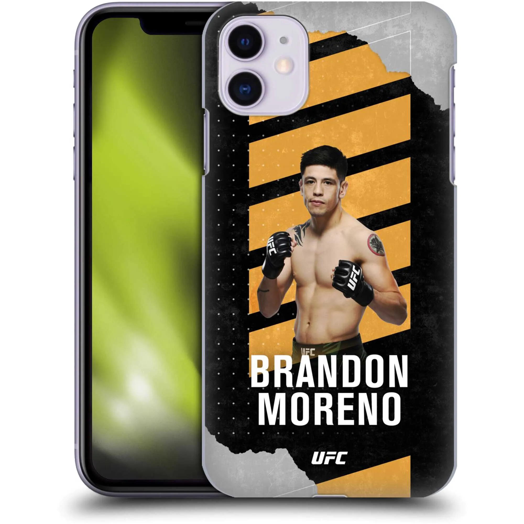 Brandon Moreno Fight Card Hard Shell iPhone Case sold by UFC