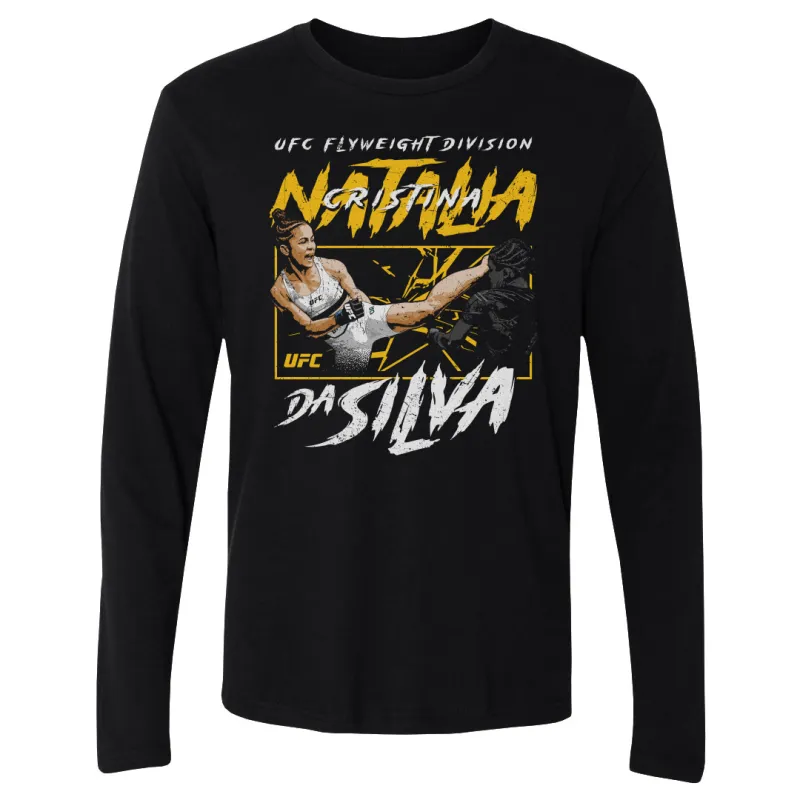 Men's 500 Level Black Natalia Silva Head Kick Long Sleeve T-Shirt sold by UFC