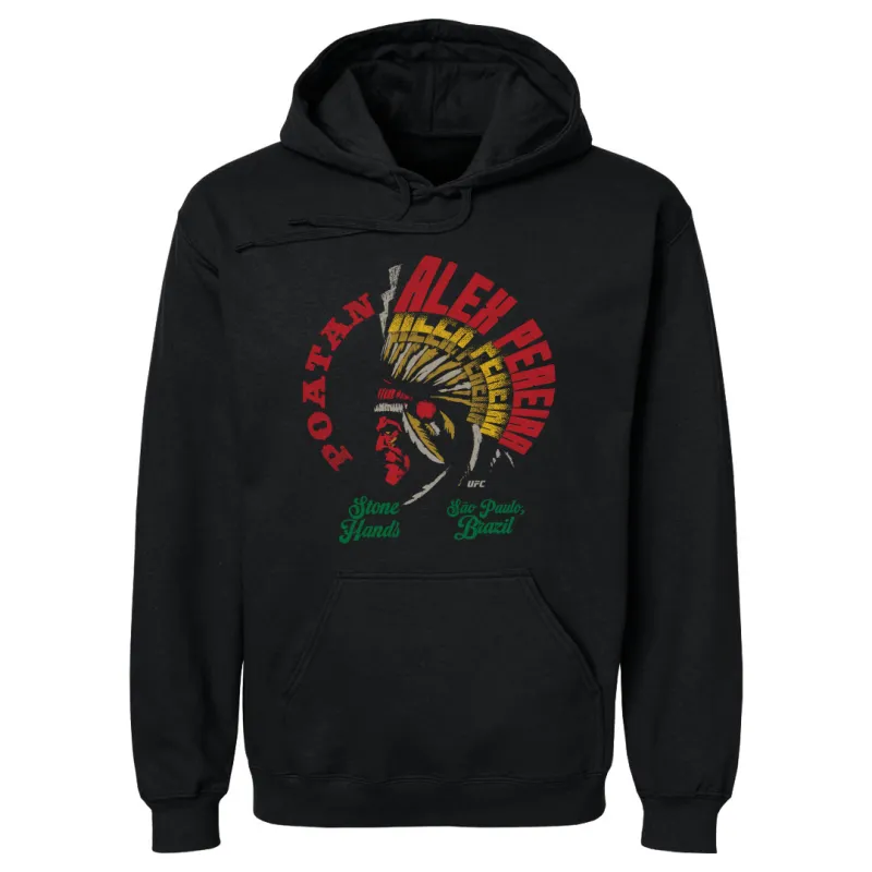 Men's 500 Level Black Alex Pereira Pullover Hoodie sold by UFC