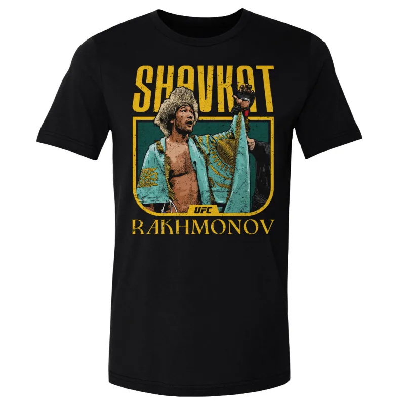 Men's 500 Level  Black Shavkat Rakhmonov  T-Shirt sold by UFC