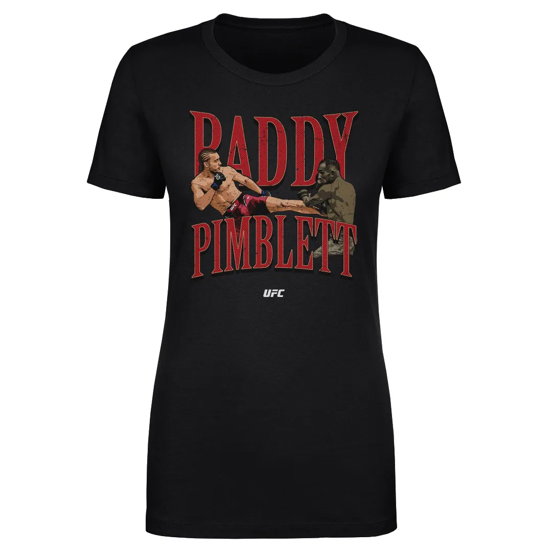 Women's 500 Level Black Paddy Pimblett Body Kick T-Shirt sold by UFC
