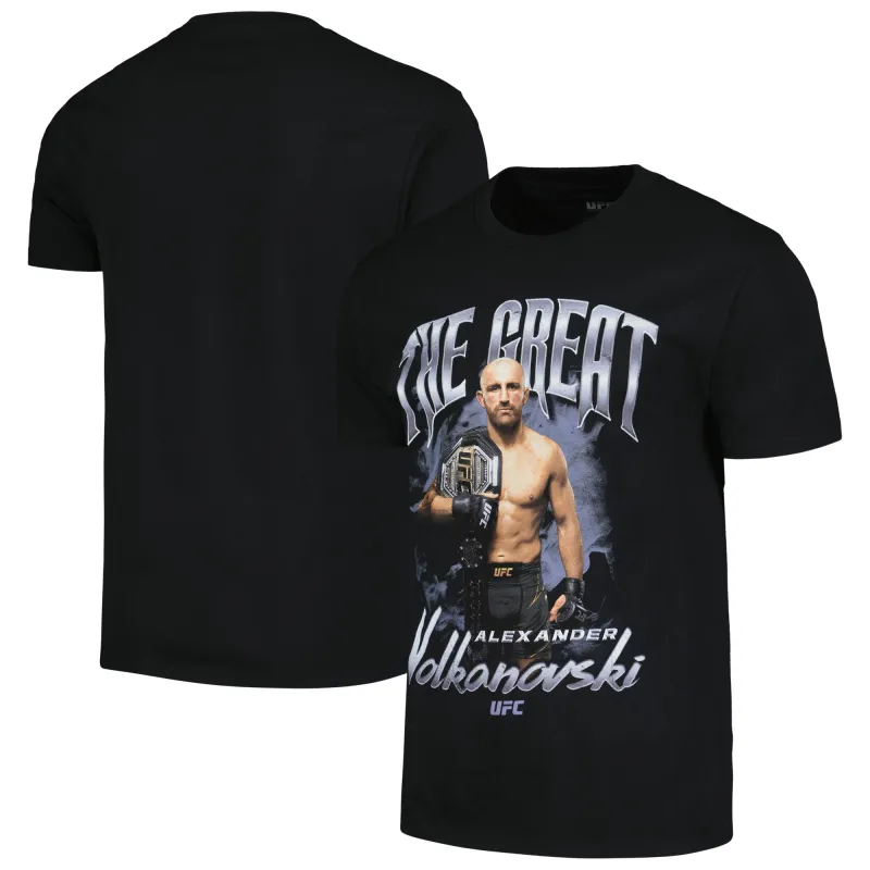 Men's UFC Black Alexander Volkanovski Belt T-Shirt made by UFC