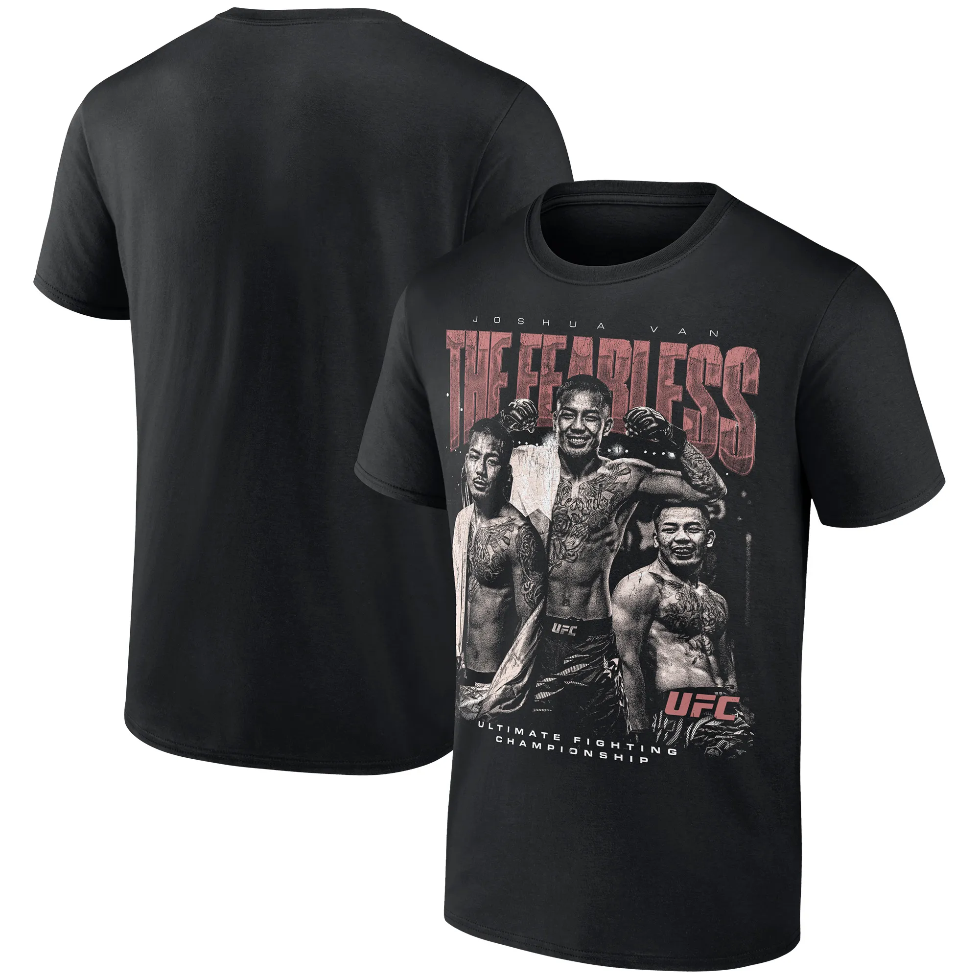 Men's Black Joshua Van The Fearless T-Shirt sold by UFC