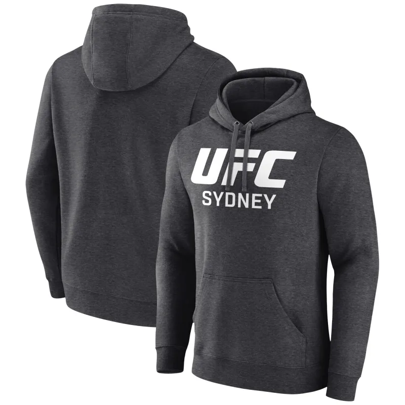 Men's Fanatics Charcoal UFC Sydney Pullover Hoodie sold by UFC