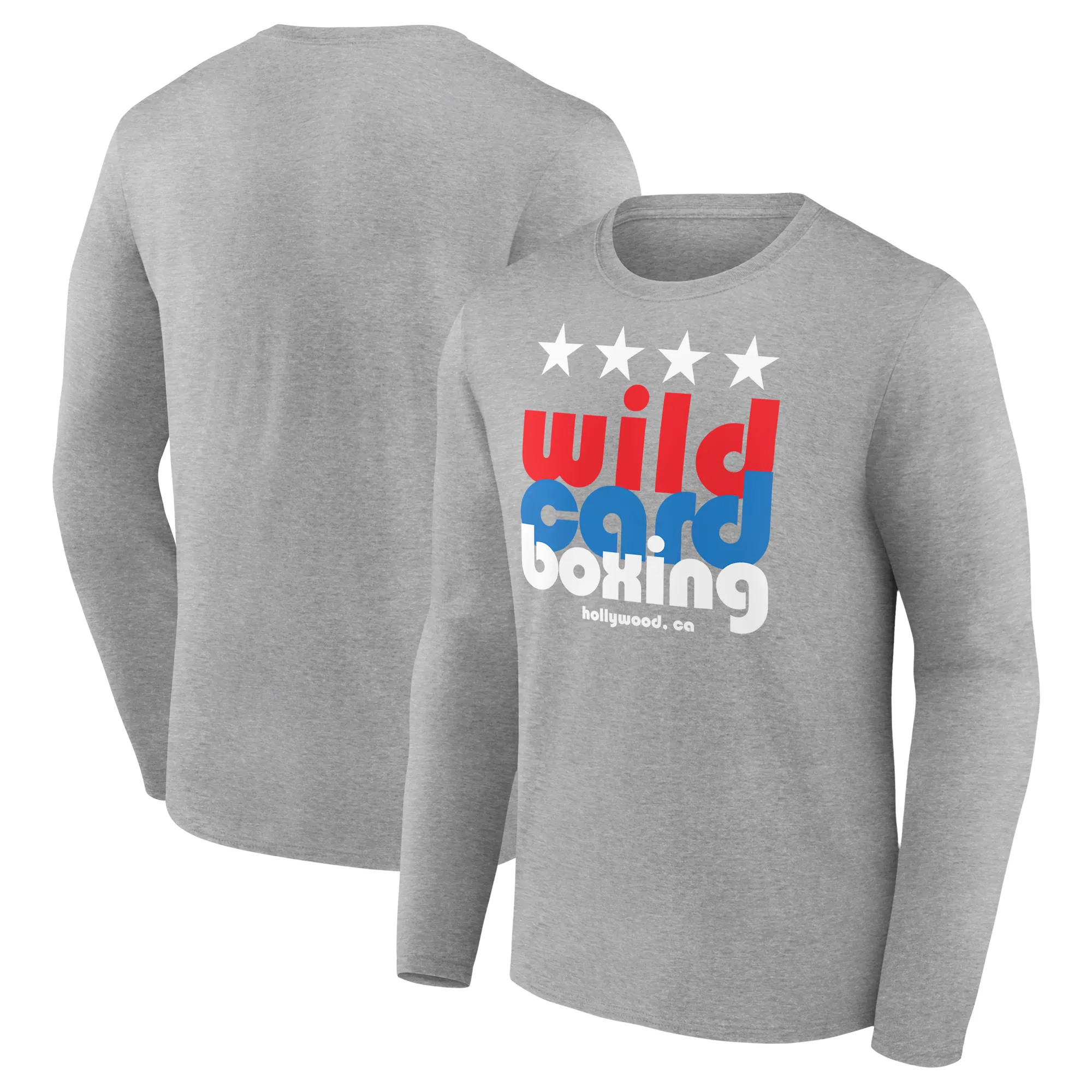 Gray Wild Card Boxing Hollywood Long Sleeve T-Shirt sold by UFC