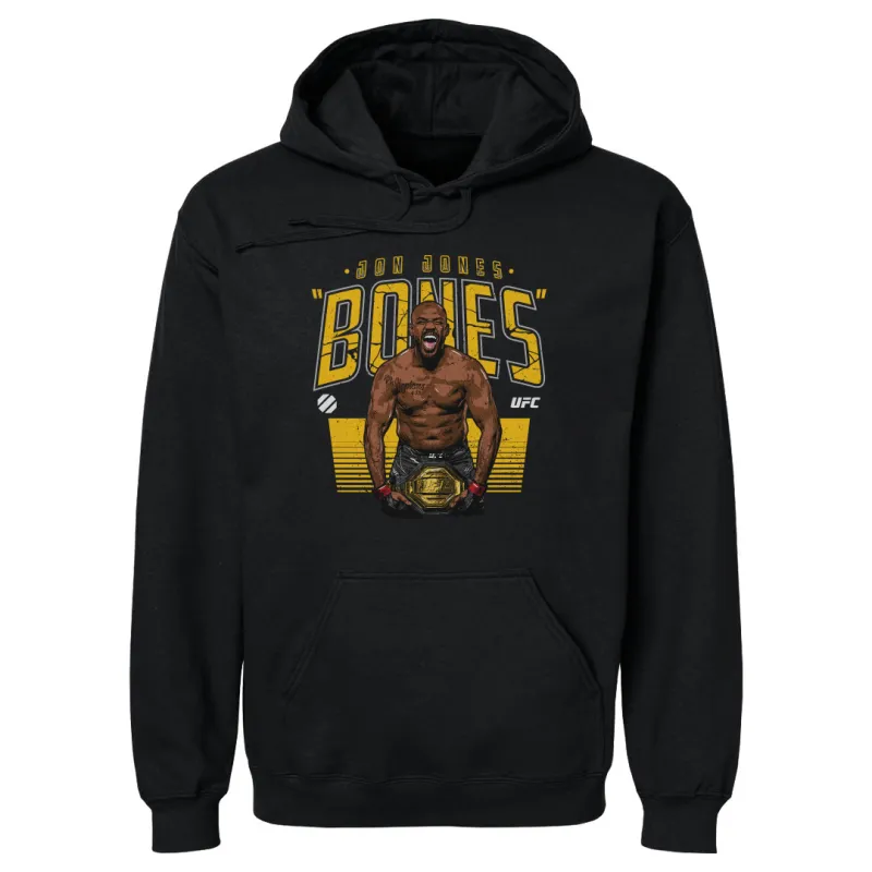 Men's  Black Jon Jones Heavyweight Champion Of The World Pullover Hoodie sold by UFC