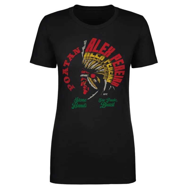 Women's 500 Level Black Alex Pereira T-Shirt sold by UFC