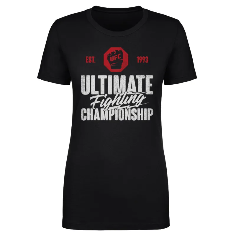 Women's Black UFC Est. 1993 T-Shirt sold by UFC