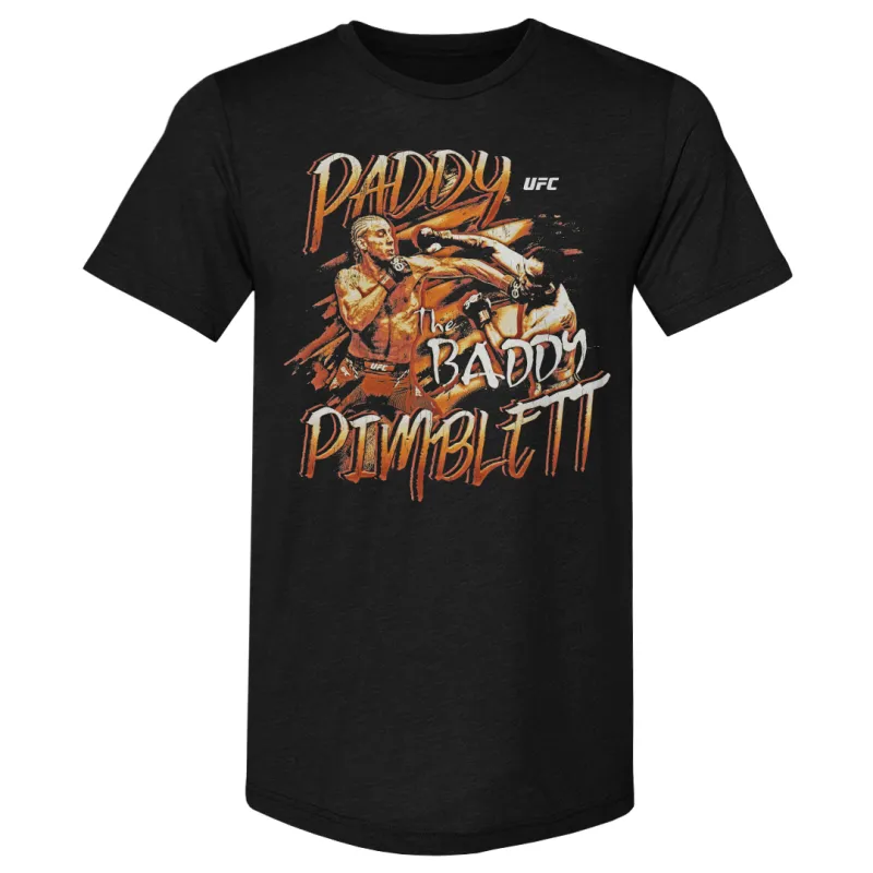 Men's  Heather Black Paddy Pimblett Grunge Premium T-Shirt sold by UFC