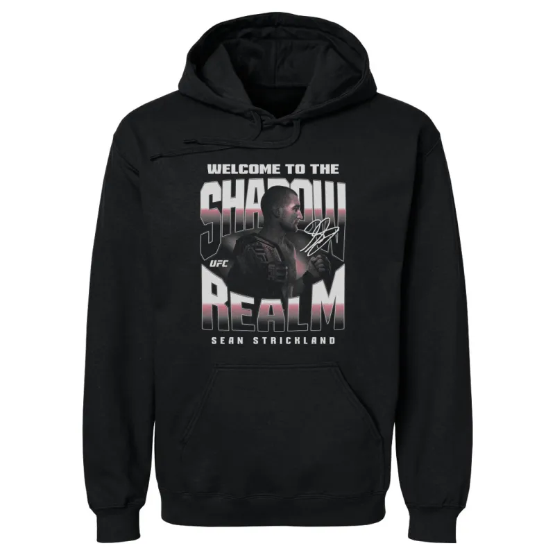 Men's 500 Level  Black Sean Strickland Shadow Realm Pullover Hoodie sold by UFC