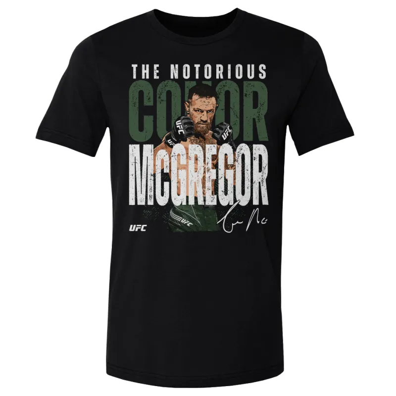 Men's 500 Level Heather Black Conor McGregor T-Shirt sold by UFC